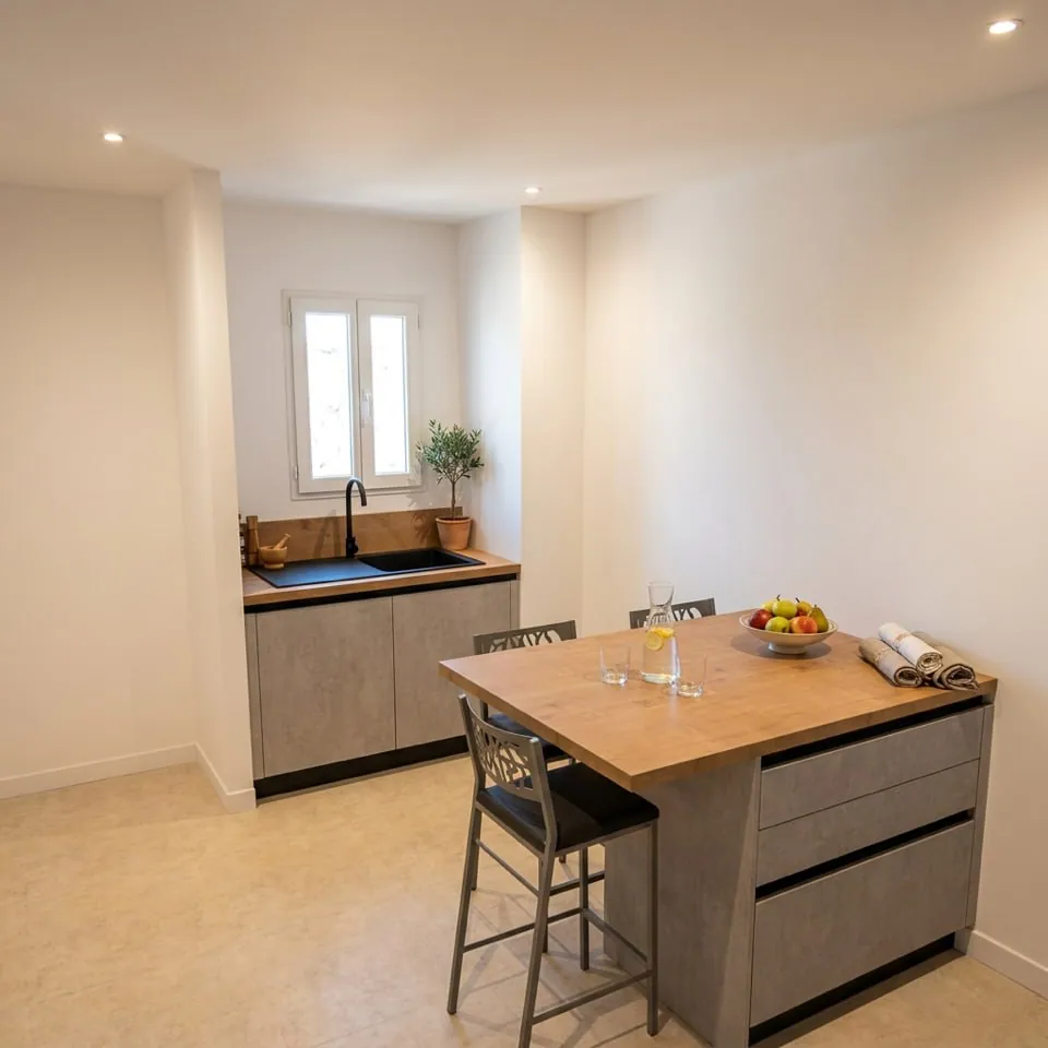La cuisine équipée, appartement T3 à Agen