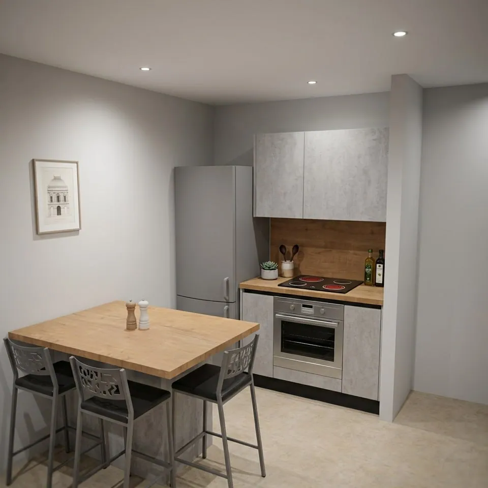 La cuisine équipée, appartement T3 à Agen
